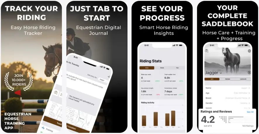 10. Horse Riding Tracker & Journal